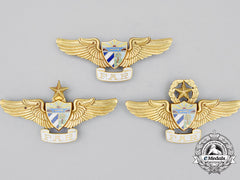 Three Cuban Far Air Force Badges