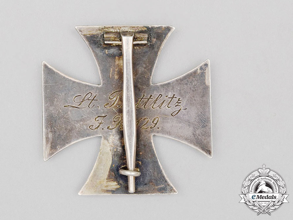 an_iron_cross1914_first_class;_silver_to_lieutenant_puttlitz_of_infantry_regiment129_cc_2176_1