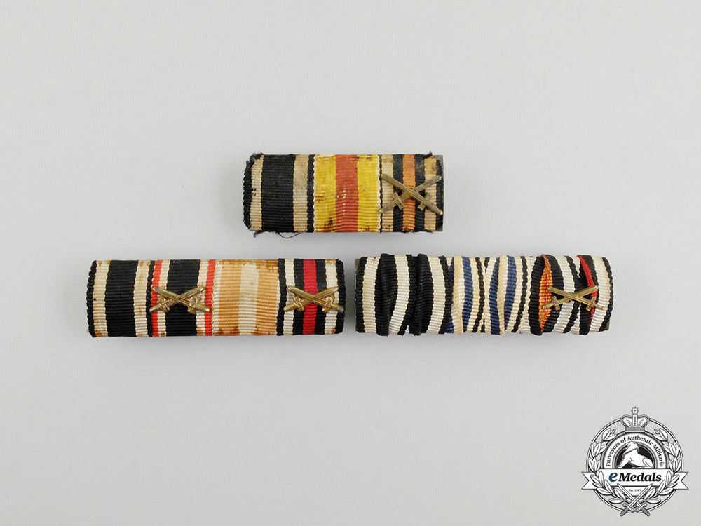 germany,_imperial._three_first&_second_war_german_medal_ribbon_bars_cc_2932