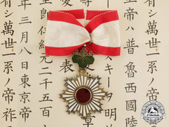 A Japanese Order Of The Rising Sun To A German Hauptmann (Captain) Sierakowski