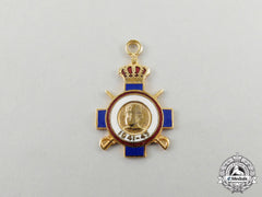 A Wwii Period Miniature Serbian War Cross In Gold