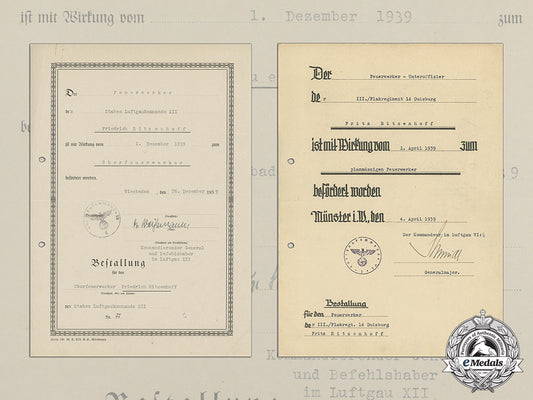 two_promotion_documents_to_luftwaffe_artificer_friedrich“_fritz”_ritzenhoff_cc_3735