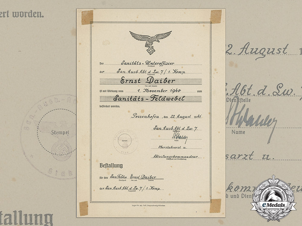 a_luftwaffe_medical_sergeant_promotion_document_to_ernst_daiber_cc_3740