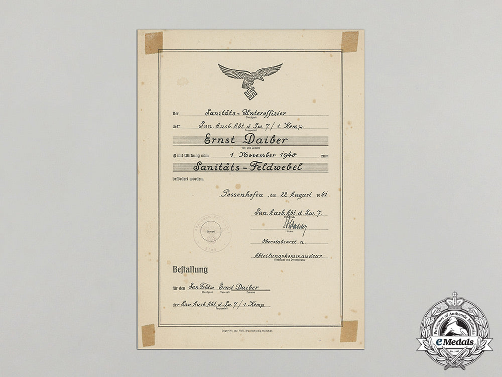 a_luftwaffe_medical_sergeant_promotion_document_to_ernst_daiber_cc_3741