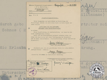 a1939_luftwaffe_volunteer’s_enlistment_statement_cc_3756