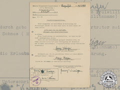 A 1939 Luftwaffe Volunteer’s Enlistment Statement