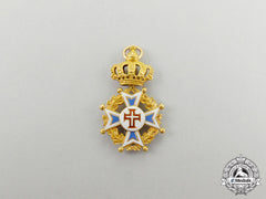 A Miniature Portuguese Military Order Of Christ In Gold