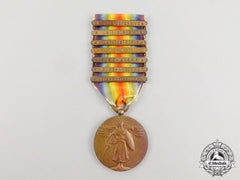 An American First War Victory Medal With Seven Clasps