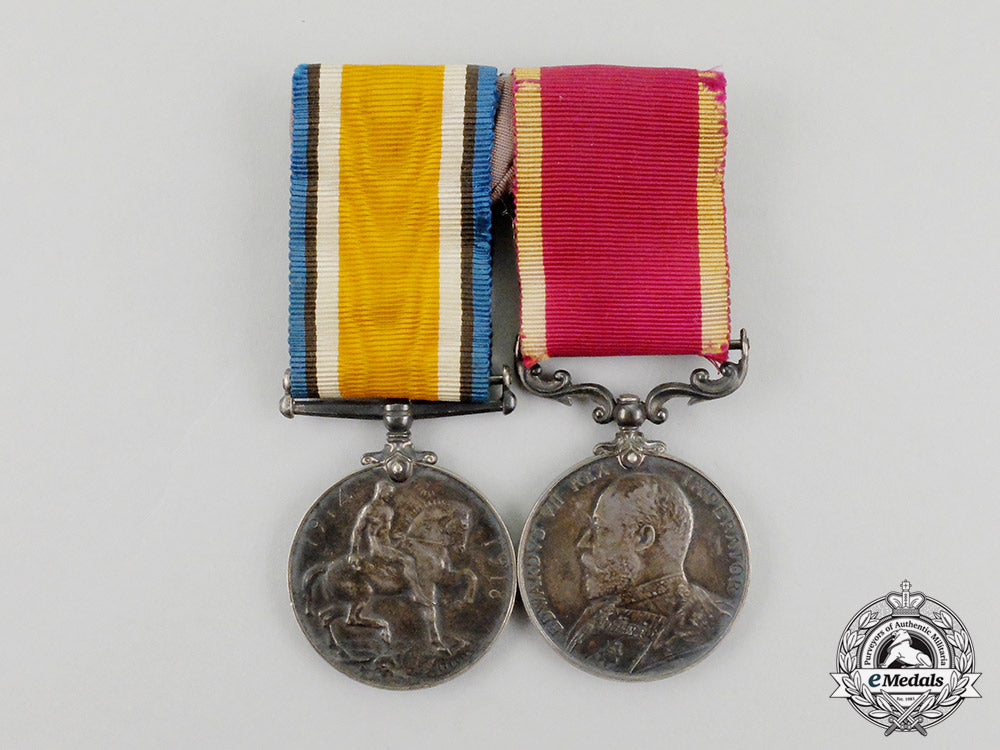 united_kingdom._a_medal_pair&_love_letters_to_india_campaign_veteran;_found_in_wall_cc_4510