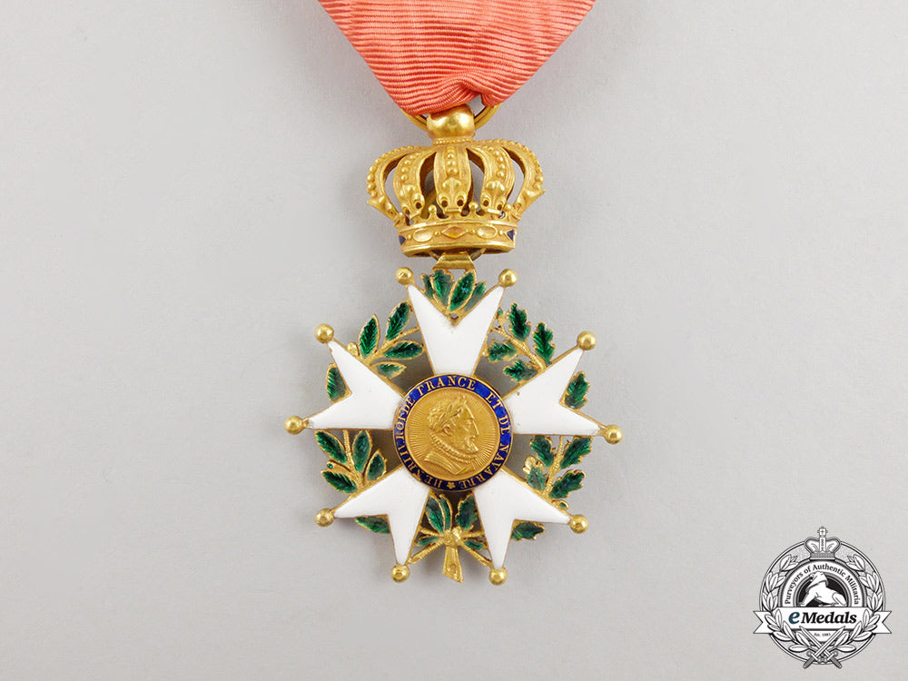 a_french_legion_d'honneur;_officer's_badge_in_gold,_second_restoration_model,26.3.1816_cc_4665