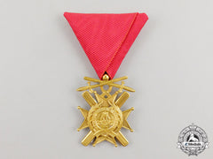 An 1877-1903 Serbian Cross Of Takovo With Swords; Fifth Class