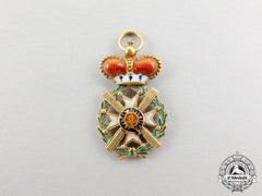 A Fine Miniature Serbian Order Of Takovo In Gold