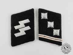 A Fine Set Of Waffen-Ss Obersturmführer Collar Tabs
