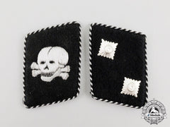 Germany, Ss. An Early Set Of Ss-Totenkopfverband Oberscharführer Rank Collar Tabs