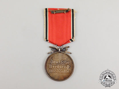 a_german_eagle_order_merit_medal_with_swords;_published_example_with_case_cc_5094