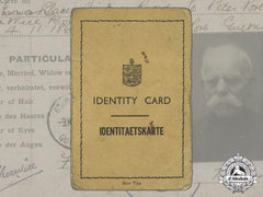 A Rare Id Card From German-Occupied Channel Island Guernsey