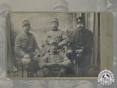 A Period Studio Photo Of Four Imperial Austro-Hungarian Soldiers