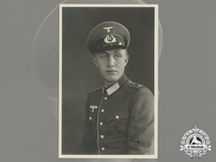 A Wartime Signed Studio Photo Of Soldier In Dress Uniform (#30)