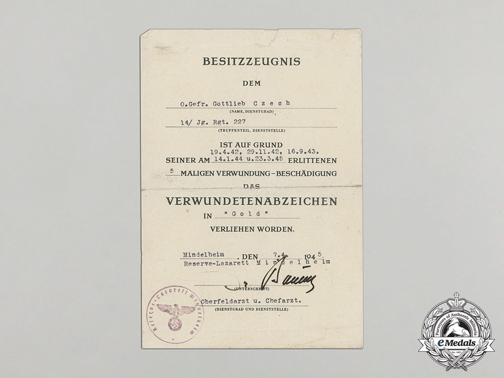 a_collection_of3_wound_badge_documents_to_the7_th_company_of_grenadier_regiment232_cc_5742_1