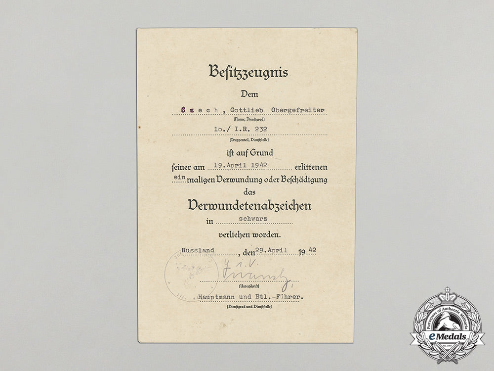 a_collection_of3_wound_badge_documents_to_the7_th_company_of_grenadier_regiment232_cc_5746_2