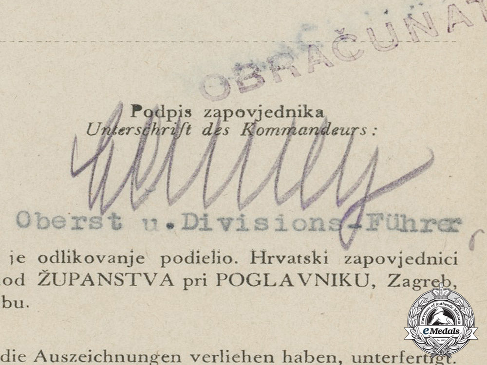 a_croatian_silver_merit_medal_document_to_oberjäger_josef_lemmen_cc_5776