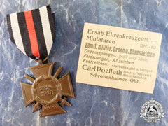 A Mint Honour Cross Of The World War 1914/18 (Hindenburg Cross) By Poellath In Its Packet
