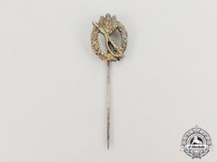 A Miniature Second War German Silver Grade Infantry Assault Badge