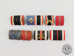 Seven First And Second War German Medal Ribbon Bars