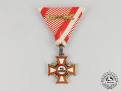 An Imperial Austrian Military Merit Cross 3D Class With War Decoration