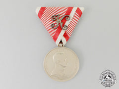 An Imperial Austrian Bravery Medal; First Class, Officier's Issue