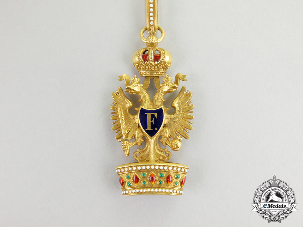 an_early_imperial_austrian_order_of_the_iron_crown_in_gold;2_nd_class_by_rothe,_wien_cc_6640
