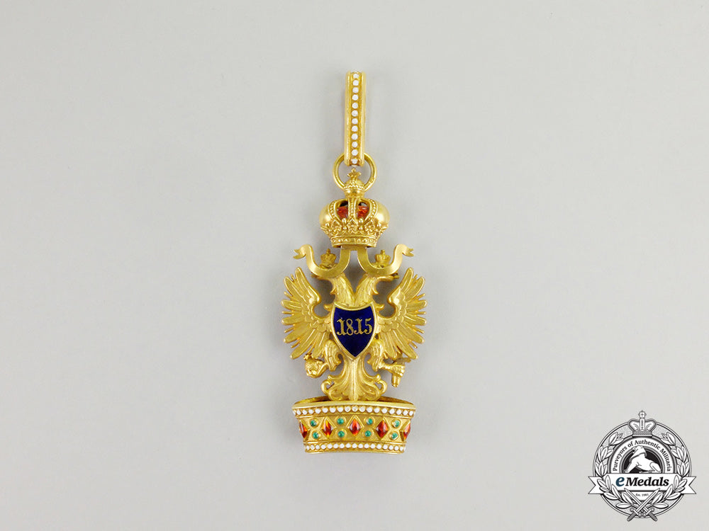 an_early_imperial_austrian_order_of_the_iron_crown_in_gold;2_nd_class_by_rothe,_wien_cc_6642
