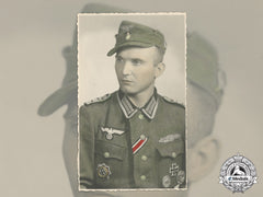 A Wartime Colourized Photo Of Mountain Trooper Johann Schmied