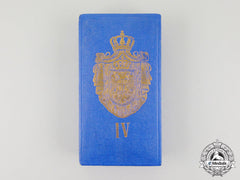 A French Made Case For The Serbian Order Of St. Sava, 4Th Class