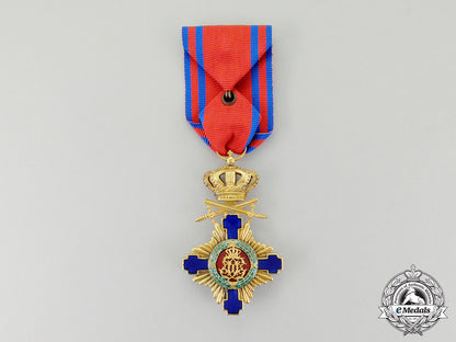 an_order_of_the_star_of_romania,_knight_with_swords_under_crown1877-1932_cc_6714