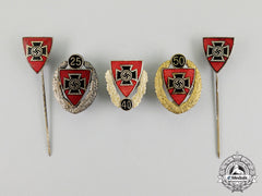 Five Reichs Warrior Veteran’s League Membership Pins And Badges