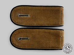 Germany, Third Reich. A Pair Of Army (Em) Transport Troop Tropical Shoulder Straps