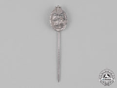 Germany, Wehrmacht. A Panzer Assault Badge Stick Pin, Silver Grade