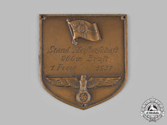 Germany, Wehrmacht. A 1937 Sports Competition 200 Meter Swimming 1 Prize Plaque
