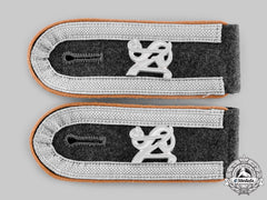 Germany, Luftwaffe. A Pair Of Unteroffizier’s Shoulder Straps; Signals Unit, Air Signals School