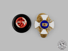 Italy, Kingdom. An Order Of The Crown Of Italy, Miniature With Rosette, C.1940