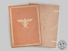 Germany, Luftwaffe. A Pilot Observer's Badge In Gold & Diamonds Award Document