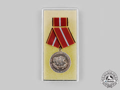 Germany, Gdr. A National People’s Army (Nva) Distinguished Service Medal, Silver Grade, With Case