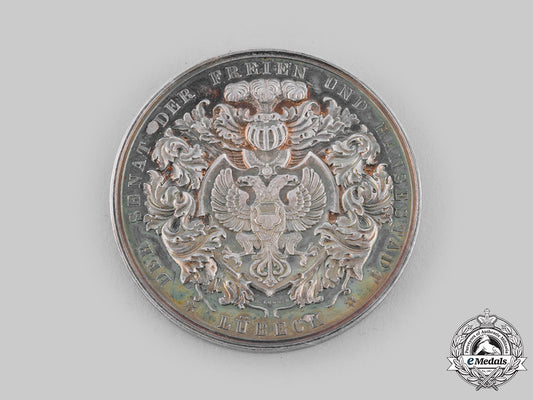 lübeck,_free_city._a_silver_table_medal_for_loyal_service,_c.1905_ci19_0508_1