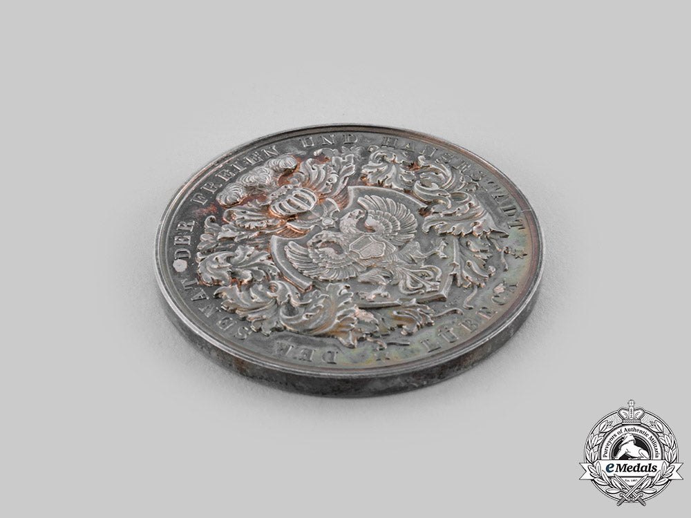 lübeck,_free_city._a_silver_table_medal_for_loyal_service,_c.1905_ci19_0510_1