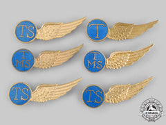 Netherlands, Kingdom. Six Second War Royal Netherlands Naval Air Service Qualification Badges
