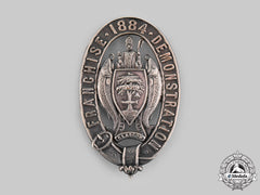 United Kingdom. The Glasgow Franchise Demonstration Of September 1884 Badge