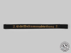 Germany, Kriegsmarine. A Schiffsstammabteilung 2 Cap Tally Ribbon