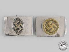 Germany, Third Reich. A Pair Of Nsdap Supporter’s Buckles
