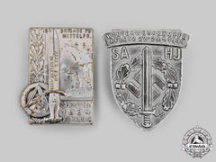 Germany, Sa. A Pair Of Sturmabteilung (Sa) Event Badges